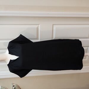 CHICO'S NWT WOMEN'S Tara Tee Dress Size 1=10/12 Black